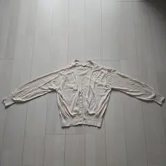 【美品】GU クリーム色 長袖カーディガン Mサイズ