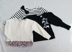 PAIR MANON フラワープリント セーター 110の３点セット