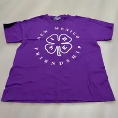 Beams 紫 Tシャツ Sサイズ 4つ葉デザイン