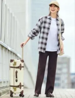 ユニクロ　UNIQLO フランネルチェックシャツ