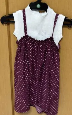 【子供服】ジーユー　ドットワンピース　110㎝【匿名配送】