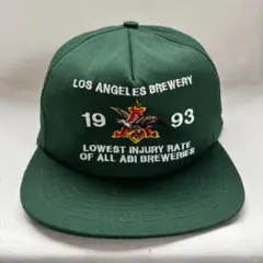 ANHEUSER BUSCH キャップ USA製 帽子 ビール 緑 アメリカ製