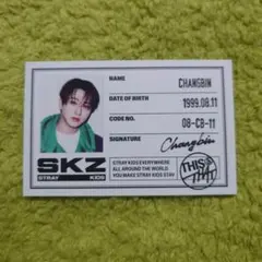 Stray Kids　THIS＆THAT　IDカード　チャンビン②