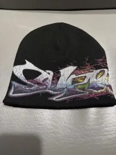 Supreme Tag Beanie Black