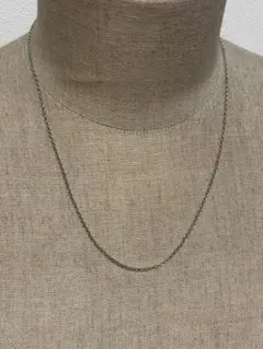 18金ホワイトゴールドネックレス　刻印　検査済