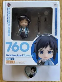 刀剣乱舞　ねんどろいど 大和守安定 760 ＆缶バッジ1点セット