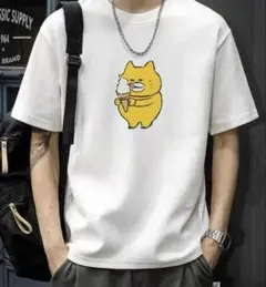 ノラネコぐんだん　プリントTシャツ Mサイズ ホワイト