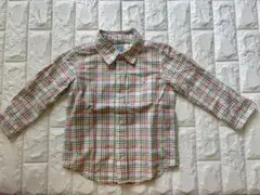 babyGap チェック柄 長袖シャツ 100cm 綿100%