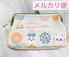 ちいかわ☆畳刺繍がま口ポーチ　ベージュ