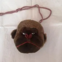 猿の顔ポシェット　ゴリラ