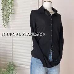【2024AW】JOURNAL STANDARD VOCE襟付きカーディガン 黒