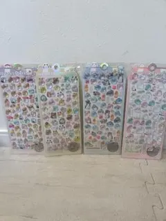 オバケーヌ　ボンボンドロップシール　3D　立体　4枚セット