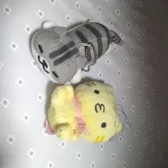ねこぬいぐるみキーチェーン 2点セット