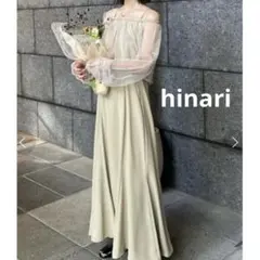美品✨hinari チュールオケージョンドレス マーメイド グリーン 人気カラー 美品✨hinari チュールオケージョンドレス マーメイド グリーン 人気