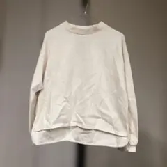 アイボリー クルーネック トレーナー