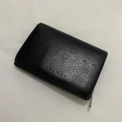 【希少】✨ バーバリー 折り財布 シボ革 ノバチェック ロゴ型押し ブラック