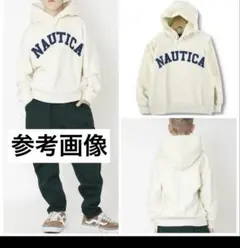 週末値下　NAUTICA フード付きパーカー 150 アイボリー