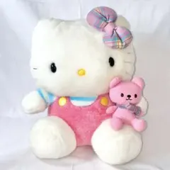 【希少】ハローキティ 自立 ぬいぐるみ KTサロペット 約38cm 平成レトロ 希少】ハローキティ 自立 ぬいぐるみ KTサロペット 約38cm 平成レトロ