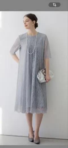 M'S GRACY チューリップ刺繍ワンピース ライトブルー 42 - メルカリ
