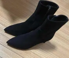 GINZA DAIANA 黒 スエード ポインテッドトゥブーツ 新品未使用品