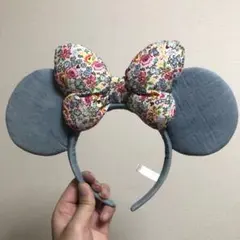 ミニーマウス　花柄　カチューシャ　ディズニー　売切れ品のサムネイル