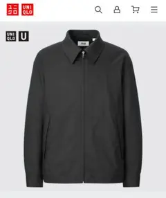 くま様専用 美品✨ユニクロU ジップアップブルゾン Lサイズ ブラック