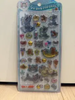正規品　うるちゅるポップシール　プチドロップステッカー 　トムとジェリー