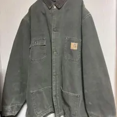 Carhartt ミシガンチョアコート　モスグリーン　希少　古着　 カバーオール