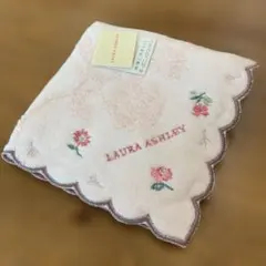 LAURA ASHLEY 花柄タオルハンカチ（新品未使用）