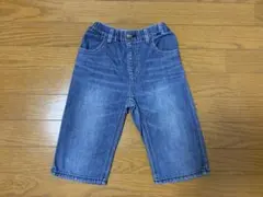 ミキハウス ダブルビー デニム ハーフパンツ（130）