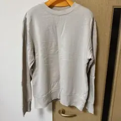 無印良品　リブスウェット　ベージュ　Mサイズ