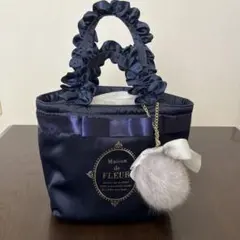 新品　　Maison de FLEUR ネイビー トートバッグ