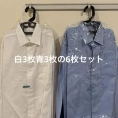 【UNIQLO】Mサイズ　スリムフィットワイシャツ　白青6枚セット【ユニクロ】