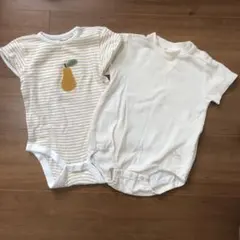 next 9-12ヶ月 cottoli 80ロンパース2点セット