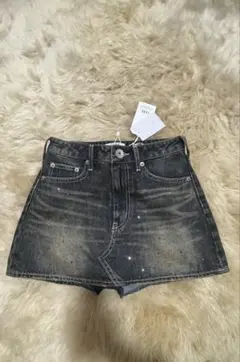 GYDA デニムスカートライクショートパンツ　インディゴブルー（s） 新品タグ付