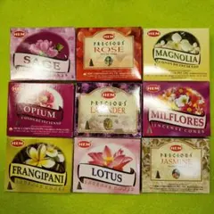 インドお香　Flower Boxコーン　9こセット