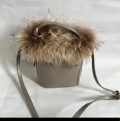 BEAUTY&YOUTH ファー取り外し　2way ハンドショルダーバッグ