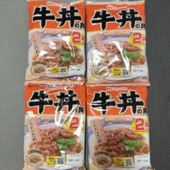 レトルト　 牛丼の具 4袋8食 詰め合わせ セット 日本ハム まとめ売りのサムネイル