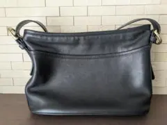 OLD COACH オールドコーチ 4143 ブラック レザー ショルダーバッグ