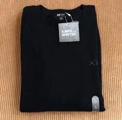 UNIQLO KAWS カシミヤクルーネックセーター L 09 BLACK