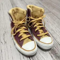 Converse コンバース バーガンディ イエロー レディースのサムネイル
