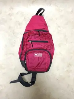 LOGOS ピンク スリリングバッグ　ワンショルダーバッグ　アウトドアのサムネイル