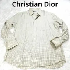 ​【イタリア製】クリスチャンディオール長袖シャツ XL タッターソールチェックのサムネイル