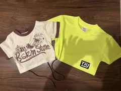 ダンス クロップド Tシャツ 120