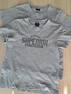 Tシャツ　グレー　140、150　2枚SET