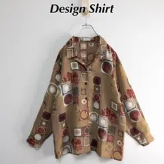 古着・レディース・ヴィンテージ・一点物・くすみカラー・柄シャツ・173