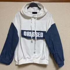 CRYX フードパーカー 新品未使用　オーバーサイズ　デニム切り替え　異素材