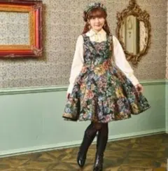 axes femme kawaii 森のケーキ屋さん柄 ジャンスカ - メルカリ