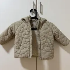 ZARA ベージュ キルティングアウター 86cm
