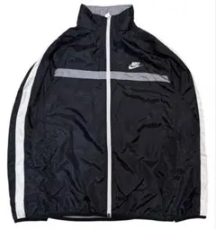 00s NIKE 銀タグ ワンポイントロゴ スウッシュ ナイロンジャケット